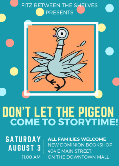 don't let the pigeon come to storytime